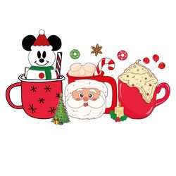 santa christmas coffee png, silhouette svg fies