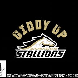 birmingham stallions giddy up png, sublimation