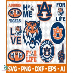auburn tigers svg, football svg, football gift, auburn tigers