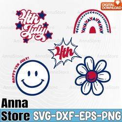 happy 4th july independence day bundle, independence day svg bundle,4th of july svg bundle, 4th of july cut file, 4th of