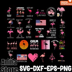 flamingo bundle svg 30 designs,independence day svg bundle,4th of july svg bundle, 4th of july cut file, 4th of july svg