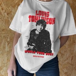 louis tomlinson tshirt, faith in the future world tour tshirt, fan merch