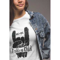 problem child unisex tee, rock & roll shirt, acdc t-shirt