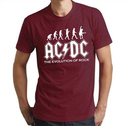 ac dc evolution t-shirt rock cool tee