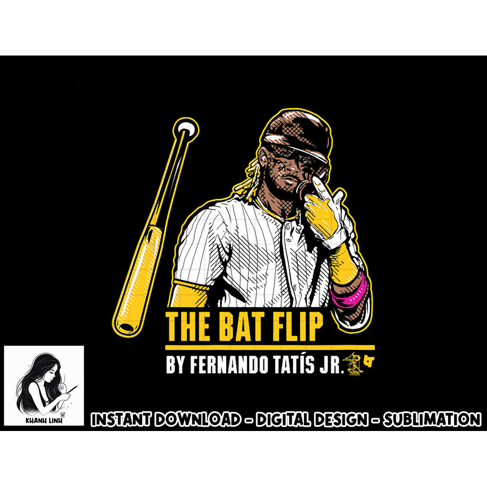 Fernando Tatis Jr -The Tatis Bat Flip - San Diego Baseball png, sublimation.jpg