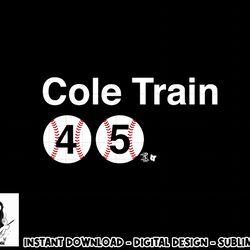 gerrit cole - bronx cole train - new york baseball  png, sublimation