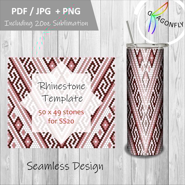 Bundle / Rhinestone Tumbler Template for ss20 ss16 /20oz str | Inspire ...