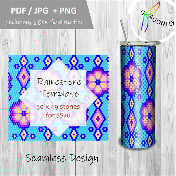 Bundle / Rhinestone Tumbler Template for ss20 ss16 /20oz str | Inspire ...
