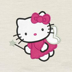 kitty applique embroidery design 3 sizes reading pillow-instant d0wnl0ad