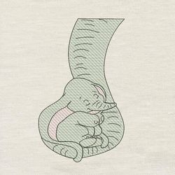 Baby dumbo embroidery design 3 Sizes reading pillow-INSTANT D0WNL0AD
