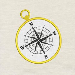 Compass applique embroidery design 3 Sizes reading pillow-INSTANT D0WNL0AD