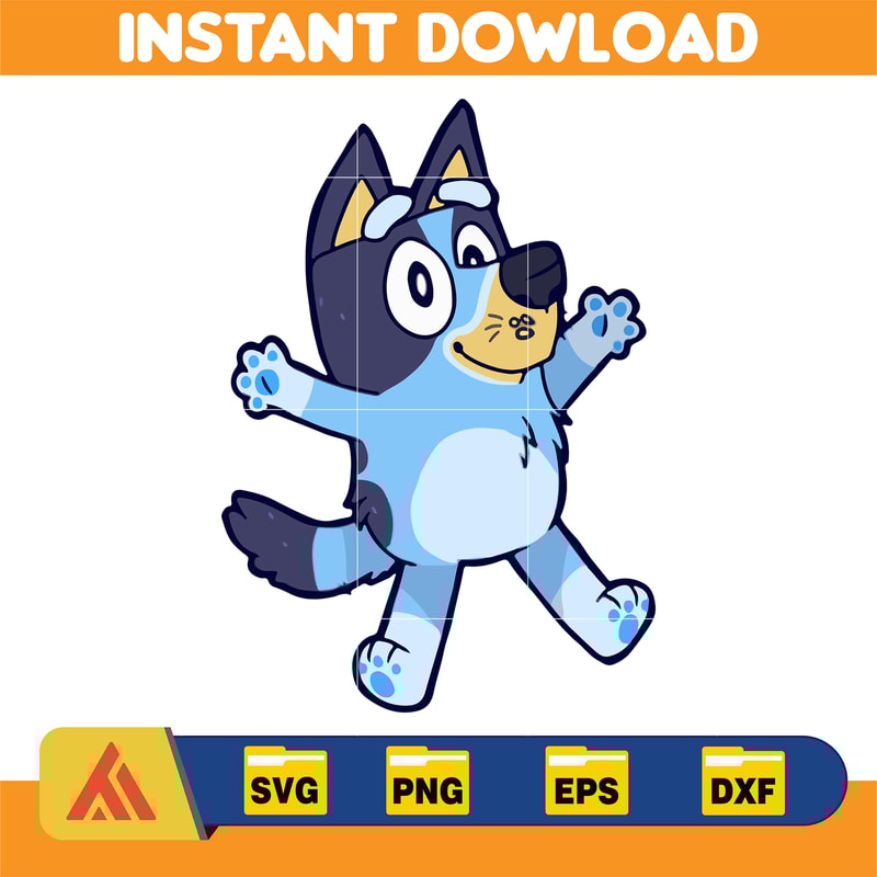 Bluey SVG, Bluey Cut Files, Bluey Clipart, Bluey PNG, Bluey Layered Svg, Bluey Birthday Svg (6).jpg