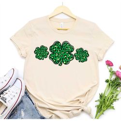 Leopard Shamrock St. Patrick's Day Shirt| Cute St. Patty's Day Shirt| Unisex Fit