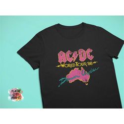 acdc shirt, acdc, acdc tour shirt, ac dc, ac dc shirt, acdc fan gift, rock and roll shirt, acdc band