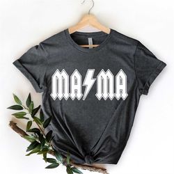 mama shirt, mama thunderstruck shirt, acdc mama t-shirt, rocker mama shirts, acdc shirts, mom shirts, mother's day gift