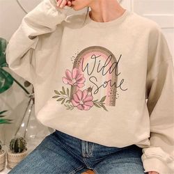 floral wild soul sweatshirt - vintage boho rainbow shirt - wildflowers shirt - hippie shirt - positive vibes shirt - gif