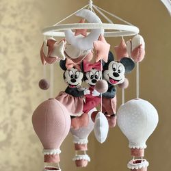 Mickey Mouse Mobile crib, baby mobile felt, Nursery mobile, Nursery decor, baby shower gift