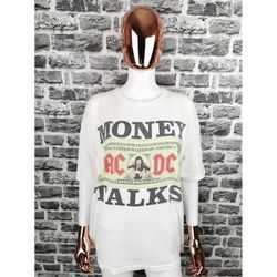 acdc 1990 vintage t-shirt money talks world tour / mega rare ac/dc tee