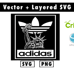 adidas svg & png files for cricut machine , anime svg , manga svg , goku svg
