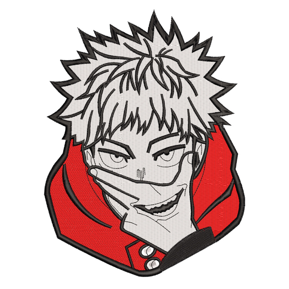 Yuji Itadori laugh stitched.jpg