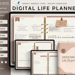 digital planner, goodnotes planner, ipad planner, notability planner, dated digital planner, 2023 2024 digital planner