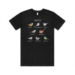 nice tits t-shirt tee top funny bird watching gift men dad gift birder birding