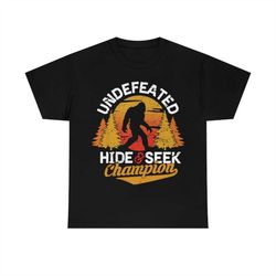 bigfoot hide and seek champion t-shirt