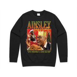 Christmas Ainsley Harriott Jumper Sweater Sweatshirt Funny Homage Cooking Show Meme Internet Xmas Retro Vintage