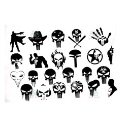 punisher halloween bundle svg, halloween svg, skull svg, ghost hand svg, scary night svg