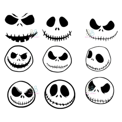 jack skellington face svg, halloween svg, jack skellington face svg, jack svg, skellington face svg