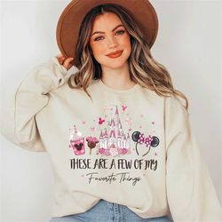 These Are A Few Of My Favorite Things Shirt, Disney Valentine's Day Shirt, Happy Valentine's Day Shirt, Mickey And Frien