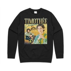timothee chalamet homage jumper sweater sweatshirt timothy wonka actor vintage