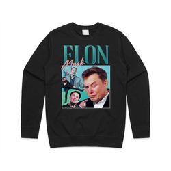elon musk homage jumper sweater sweatshirt funny meme icon legend 90's 80's