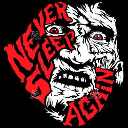 freddy krueger never sleep again svg, halloween svg, horror face svg, never sleep svg, freddy krueger svg