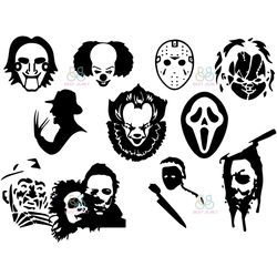 horror movies killers bundle svg, halloween svg, horror svg, horror movie svg, halloween killers svg