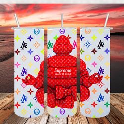 supreme tumbler png, sublimation tumbler png, supreme png, 20oz skinny tumbler png digital download