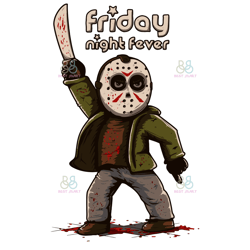 horror jason friday night fever svg, halloween svg, jason svg, friday night svg
