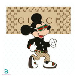 mickey gucci logo svg, gucci svg, mickey svg