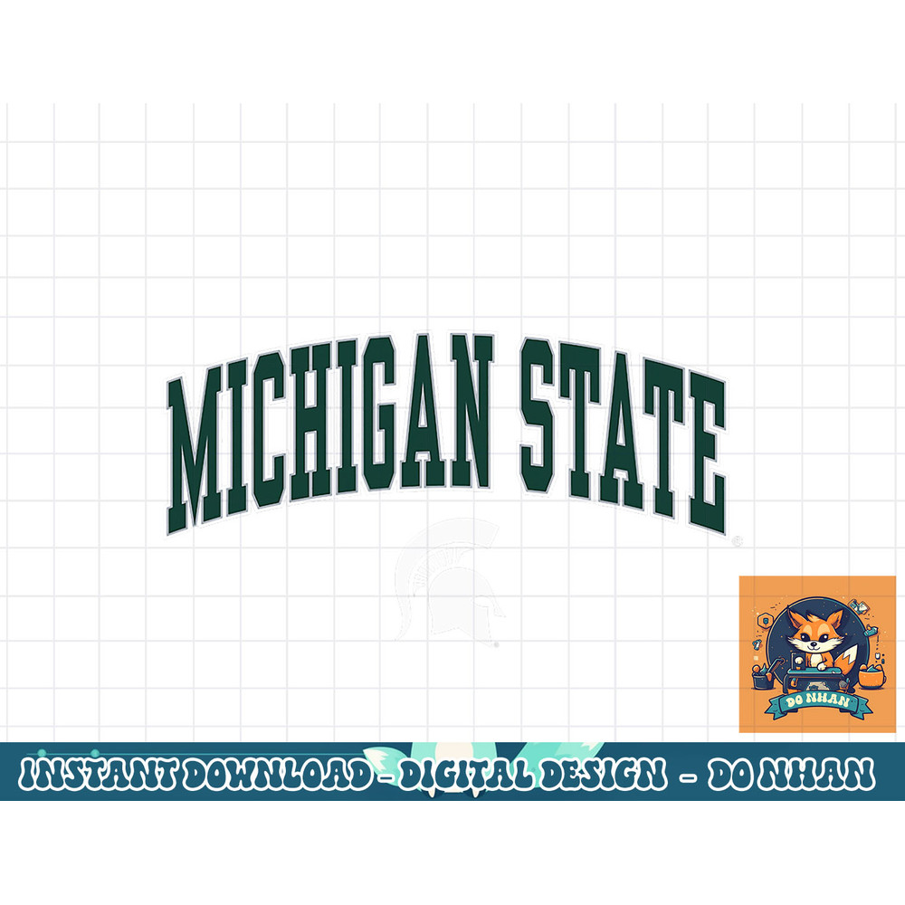 Michigan State Spartans Arch Over Dark Heather  png, sublimation.jpg