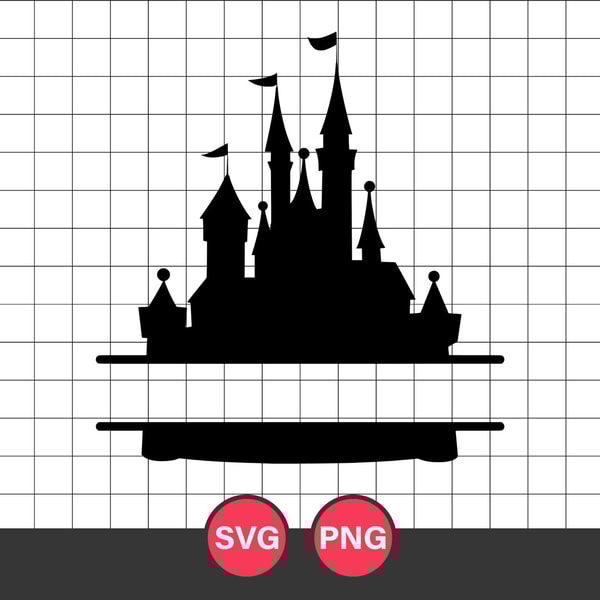 Disney Castle Monogram Svg, Disney Castle Svg, Disney Svg, P | Inspire ...