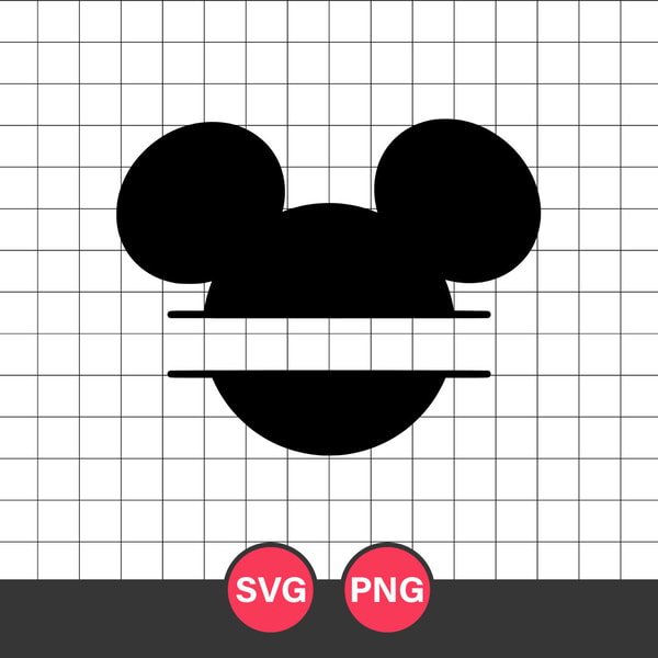 Mickey Head Monogram Svg, Mickey Mouse Svg, Disney Svg, Png | Inspire ...