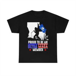 louisiana america bigfoot proud to be an ultra maga member t-shirt