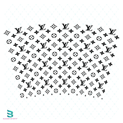 louis vuitton tumbler wrap svg, louis vuitton svg, starbucks svg