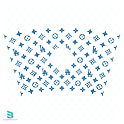 louis vuitton la starbucks wrap svg, louis vuitton svg, starbucks svg