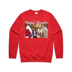 i'm the holiday armadillo friends christmas jumper sweater sweatshirt ross scene funny vintage retro 90's