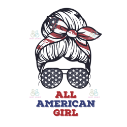 all american girl svg, america svg, 4th of july, american girls svg, independence day svg