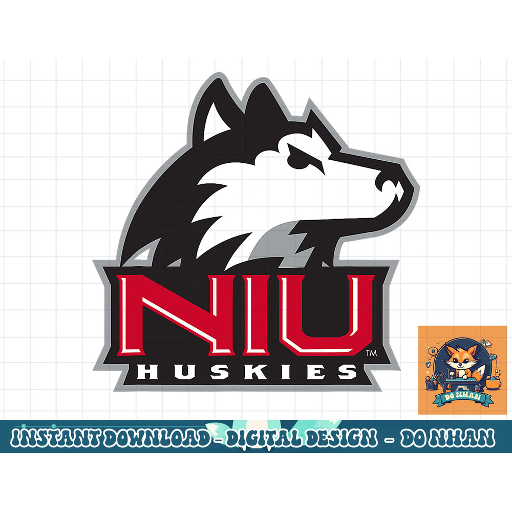 Northern Illinois Huskies Icon Logo Officially Licensed  png, sublimation.jpg