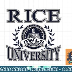 rice owls laurels logo officially licensed png, sublimation
