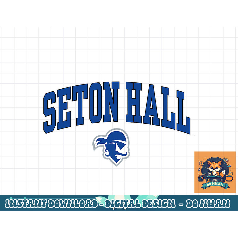 Seton Hall Pirates Arch Over Black Officially Licensed  png, sublimation - Copy.jpg