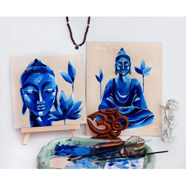 Buddha painting Meditation art Yoga artwork Zen wall art — копия (3).jpg
